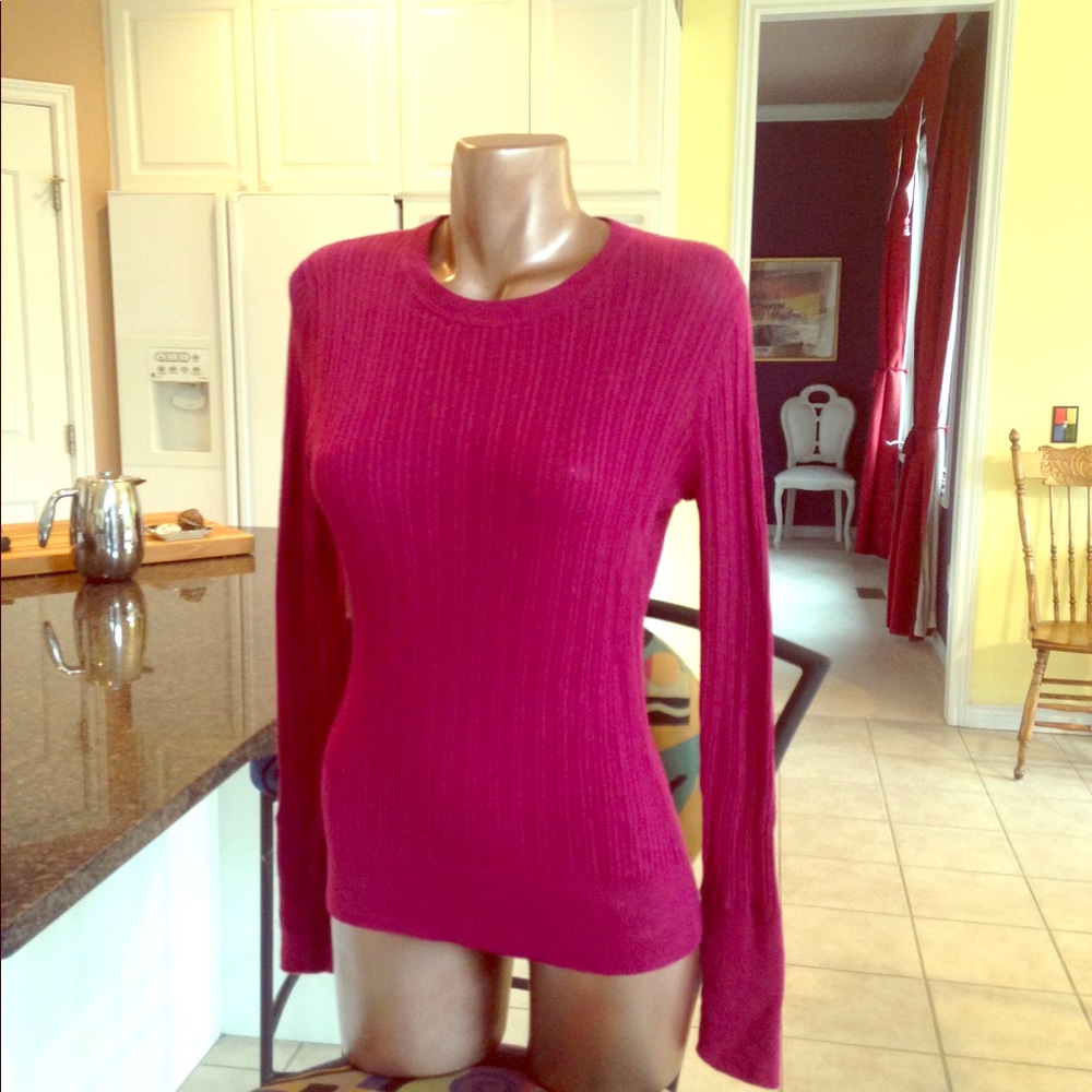 Moda International- long thin form fitting sweater